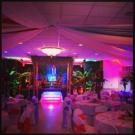 Havana nights guayabera party  Staging miami outboard club Miami Vice Prom Theme, Miami Night Club, Miami Vice Party, Dr Room, Miami Vice Theme, Cuban Party, Moms 60th, Miami Nights, Miami Party