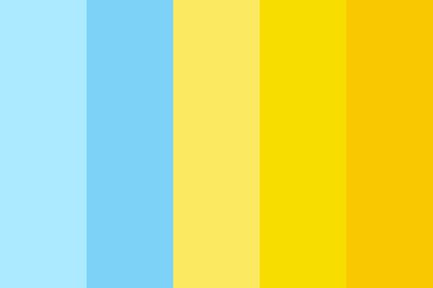 Summer afternoon Color Palette Yellow Summer Color Palette, Sunny Colour Palette, Bright Summer Color Palette, Outdoor Color Palette, Summer Pallet, Summer Color Palettes, Yellow Palette, Colour Pallets, Email Examples