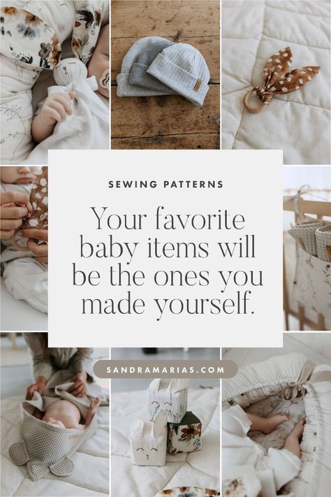 Beginner Friendly Sewing Patterns for the Cutest Baby Items | By Sandramaria Baby Boy Sewing Patterns, Easy Baby Sewing Projects, Baby Clothes Patterns Free, Free Baby Sewing Patterns, Free Sewing Patterns For Beginners, Making Baby Clothes, Baby Sewing Patterns Free, Unique Sewing Patterns, Unique Sewing Projects