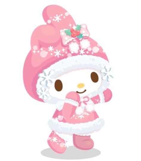 My Melody My Melody Christmas Icon, Kawaii Winter Aesthetic, Winter My Melody, My Melody Christmas Pfp, My Melody Christmas Wallpaper, Christmas My Melody, My Melody Winter, My Melody Christmas, Winter Hello Kitty