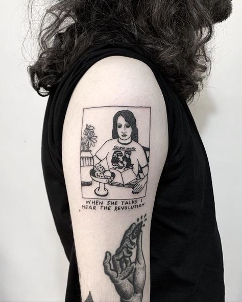 Mr Preston on Instagram: “#sonicyouth X #bikinikill” Joan Of Art Tattoo, Shakespeare Tattoo, Saint Tattoo, History Tattoos, Dragon Tattoo For Women, Joan Of Arc, Dream Tattoos, Cover Up Tattoos, Skin Art