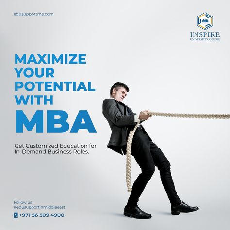 At our institute, we believe that one size does not fit all when it comes to education. That's why our MBA program offers a customized curriculum that allows you to focus on the areas of business that interest you most and align with your career aspirations. With a personalized education, you'll be better equipped to excel in in-demand business roles and achieve your professional goals. Get yourself prepared and start your Business journey Now!😍🙌 Education Ads, Mind Craft, Chemistry Posters, Education Poster Design, Start Your Business, Professional Goals, Distance Education, Top Universities, Education Poster