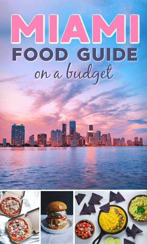 Miami Travel Guide, Budget Guide, Miami Food, Food Budget, Miami Travel, Travel Canada, South Beach Miami, Budget Planer, Budget Travel Tips