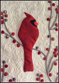 Amazing Quilts, Bird Template, Invisible Stitch, Applique Stitches, Applique Tutorial, Straight Line Quilting, Bird Quilt, Red Bird, Mini Charm