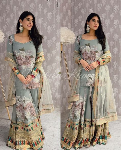 BONYHUB to Buy Link Below Link to Buy -https://bonyhub.co.uk/collections/festive-suits Fast Delivery 5-9 Business Days Easy returns . . . . .. #bonyhub #indianwear #indianwedding #indiansuits #indiandresses Indian Sharara, Women Sharara, Full Sleeves Top, Top And Plazo, Indian Anarkali Dresses, Party Wear For Women, Indian Anarkali, Pakistani Salwar, Pakistani Wedding Dress