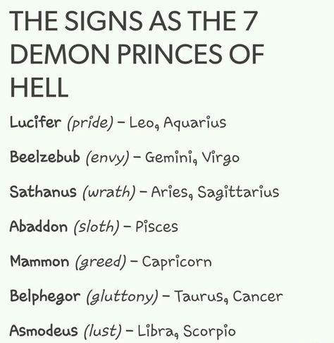 Demon Numbers, 7 Princes Of Hell, Demon Sign, Demon Summoning Spells, Goetic Demons, Seven Princes Of Hell, Levels Of Hell, Types Of Demons, Demon Prince