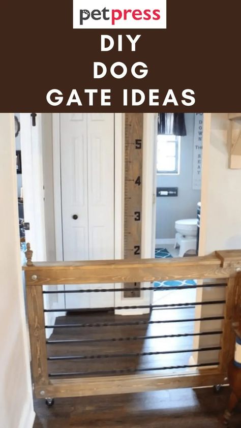 Diy Dog Gate, Diy Baby Gate, Baby Gate, Baby Gates, Dog Gate, Dog Rooms, Pet Gate, Diy Dog, Updating House