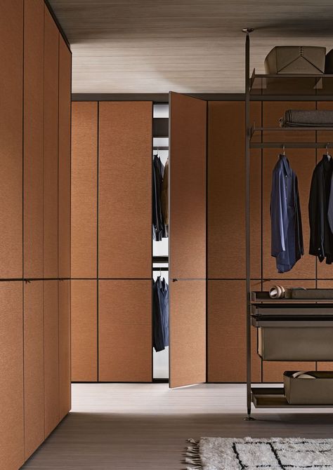 Walk In Closet Inspiration, Contemporary Closet, Open Wardrobe, No Closet Solutions, Luxury Closets Design, Freestanding Storage, Wardrobe Solutions, Brown Floors, Best In Show