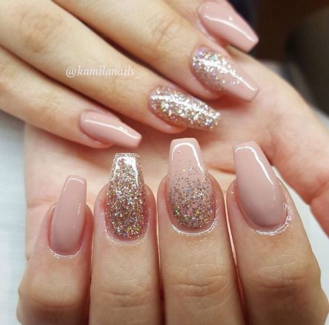 Quince Nails, Quinceanera Nails, Blush Nails, Wedding Nails Design, Nail Art Wedding, Prom Nails, Coffin Nails Designs, Cute Acrylic Nails, Holiday Nails