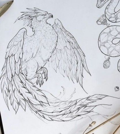 Flying Phoenix Tattoo, Tropical Flower Tattoos, Phoenix Drawing, Phoenix Tattoo Design, Phoenix Art, Spooky Tattoos, Phoenix Tattoo, Next Tattoo, Desenho Tattoo