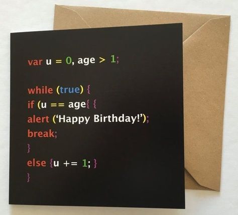 Computer Birthday, Geek Birthday, Coding Quotes, Computer Geek Gifts, Gifts For Programmers, Creative Birthday Cards, Learn Computer Coding, Computer Geek, Happy Birthday Greeting Card