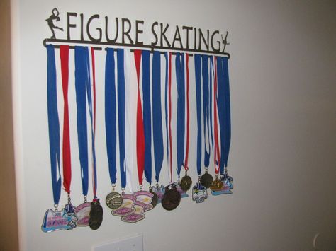 Figure Skating Competition Medals Figure Skating Room Decor, Figure Skating Funny, Figure Skating Quotes, Skating Quote, Skater Gifts, Susan Smith, Skate 3, Sport Quotes Motivational, Award Ideas