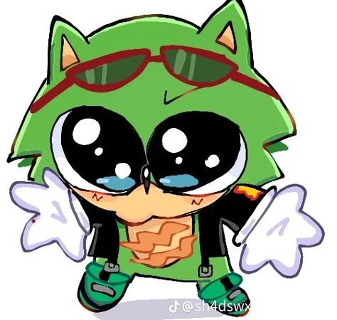 Scrouge Sonic Icon, Coldsteel The Hedgeheg, Sonic Characters Fanart, Cute Sonic, Scourge The Hedgehog, Scenecore Art, Archie Comics Characters, Green Gang, Sonic Underground