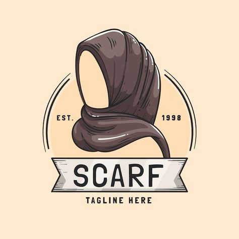 Shawl Logo Design, Logo Tudung Selendang, Logo Design Hijab, Logo Selendang, Hijab Logo Design Branding, Logo Tudung, Scarf Logo Design, Abaya Logo, Logo Produk