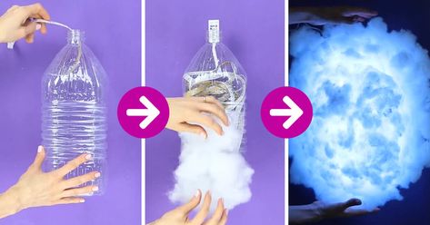 5 Creative Ways to Turn Bottles Into Lights Spoon Lamp, Christmas Lights Bottle, Bottle Lamp Kit, Diy Clouds, Making Candles Diy, Empty Glass Bottles, Cloud Lights, Diy Lamp Shade, Bottle Lamp