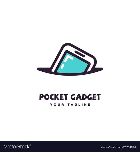 Gadget Logo Design, Mobile Store Logo, Gadgets Logo, Pocket Illustration, New Gadgets For Men, Pocket Gadgets, Logo Design Negative Space, Mobile Logo, Sale Logo