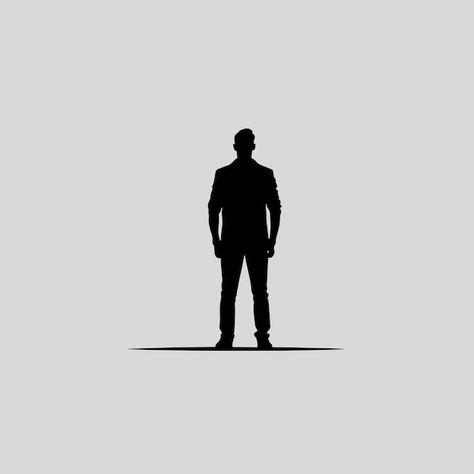 Man standing silhouette vector design | Premium Vector #Freepik #vector #man #black #art #design Silhouette Person Standing, Man Standing Silhouette, Old Man Silhouette, Black Art Design, Standing Silhouette, Male Silhouette, Person Silhouette, Evil Doctor, Man Silhouette