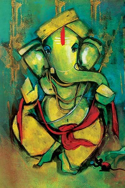 Abstract Ganesha, Ganesha Artwork, Ganesha God, Ganesha Drawing, Ganesh Art Paintings, Spiritual Paintings, Buddha Art Painting, Ar Rahman, Lord Ganesha Paintings