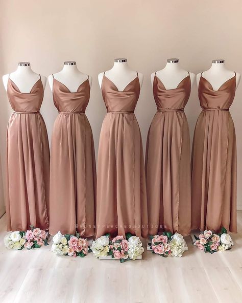 Mocca Bridesmaid Dresses, Nude Peach Bridesmaid Dresses, Nude And Brown Bridesmaid Dresses, Beige Maid Of Honor Dress, Bridesmaid Dresses Mocha, Cappuccino Bridesmaid Dresses, Breidsmed Dress, Dark Beige Bridesmaid Dress, Mocha Bridesmaid Dress