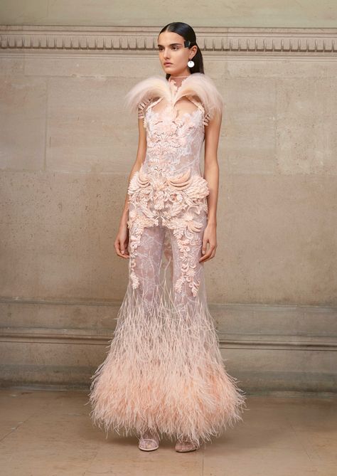 undefined  - ELLE.com Interesting Makeup, Clare Waight Keller, Crazy Fashion, Givenchy Couture, Collection Couture, Julien Macdonald, Pant Suits, Spring Couture, Fashion Campaigns