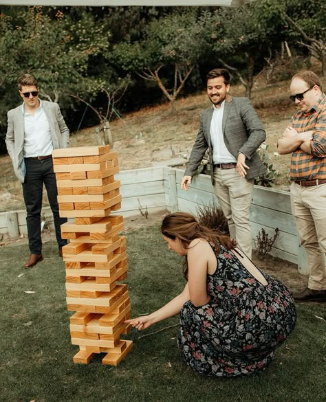 Lawn games are such a fun element to add to your wedding, perfect for those long summer afternoons between your ceremony and reception! ⁠ ⁠ 📷️: @kirstenjphoto ⁠ ⁠ Wedding Croquet, Giant Lawn Games, Yard Games Wedding, Wedding Yard Games, Wedding Drinks Reception, Lawn Games Wedding, Royal Tea Party, Garden Wedding Games, Picnic Games