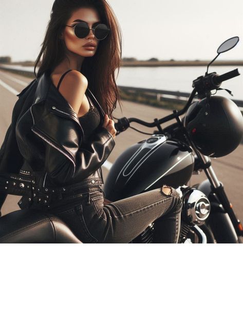 Woman And Motorcycles, Photoshoot Ideas Motorcycle, Leather Jacket Photoshoot, Motorcycle Photoshoot, Motorcycle Photo Shoot, Car Shoot, Linda Hamilton, Bullet Bike, Bullet Bike Royal Enfield