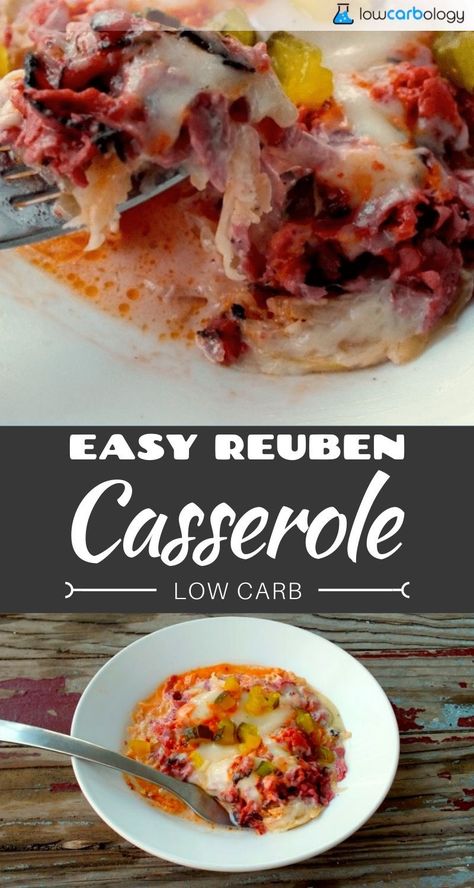 Low Carb Reuben, Pastrami Recipe, Casserole Low Carb, Low Carb Comfort Food, Reuben Casserole, Diner Food, Low Carb Casseroles, Diner Recipes, Best Low Carb Recipes