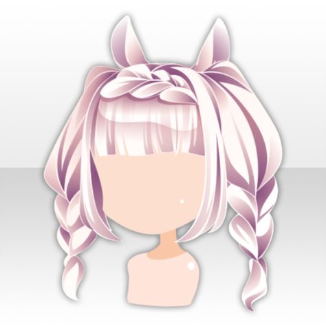 Gacha Hairstyles, Chibi Hair, Pelo Anime, Blue Avatar, Manga Hair, Pink Head, White Rabbits, Mad Tea Party, Cocoppa Play