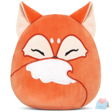 PRICES MAY VARY. Red Fox Plush Toy Pillow：The design inspiration for red fox. Perfect hug plush pillows. Our fox plush toy is definitely a great gift for squishy pillow lovers. Original Red Fox Plushie Toy: The most authentic representation, a perfect 12-inch size design, ideal for both children and adults as the perfect cuddle gift. Children who like stuffed animals will be keen on this fox stuffed animal. Bring Your Much Fun: You can put the fox plush pillow in your car, your sofa and your bed Cute Stuffed Animals Plushies, Fall Stuffed Animals, Fall Plushies, Fox Plushie Aesthetic, Fox Squishmallow, Fennec Fox Plush, Stuffed Fox, Fox Plushie Pillow, Birthday Gift For Boys