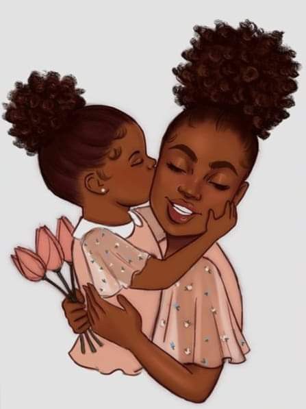 Besties Drawing Best Friends, Mothers Day Drawings, Mother Daughter Bonding, Black Couple Art, Black Sisters, Black Goddess, Mommy Daughter, Mom Art, Black Cartoon