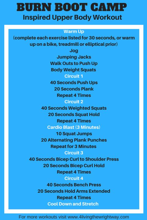 Burn Boot Camp, Body Weight Squat, Boot Camp Workout, Circuit Workout, Workout Warm Up, Boot Camp, Upper Body Workout, Hiit Workout, Body Workout