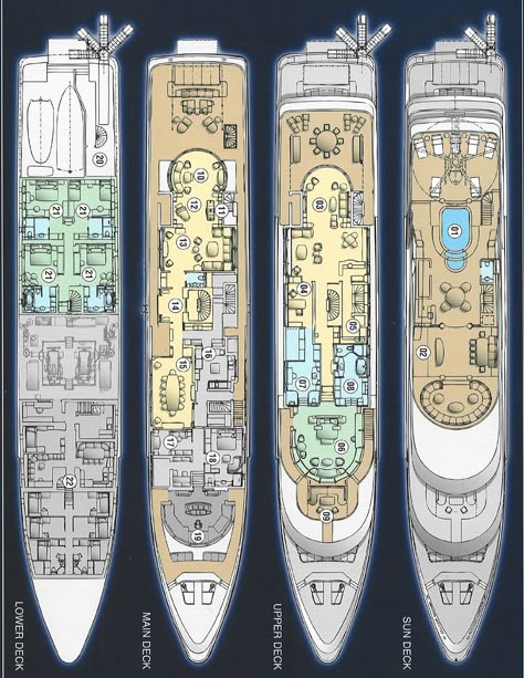 Yacht Layout, Yacht Flooring, Big Yachts, Yacht Interior Design, Mega Yachts, Dream Cars Jeep, Yacht Interior, Bigger Boat, Deck Plans