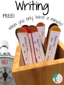 Sentence Sticks, 2nd Grade Writing, 1st Grade Writing, 4th Grade Writing, First Grade Writing, Elementary Writing, Sentence Starters, Classroom Freebies, Sentence Writing