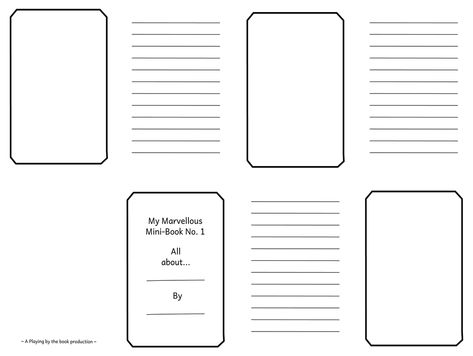 Mini Books Minibook Template, Binding Methods, Book Binding Methods, Lap Book Templates, Space Crafts For Kids, Paper Construction, Lap Book, Mini Booklet, Winter Writing