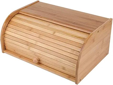 Amazon.com : wooden bread box Storing Potatoes, Wooden Bread Box, How To Store Potatoes, Bread Storage, Bread Bin, Bread Boxes, Bread Box, Kitchen Food Storage, Small Potted Plants