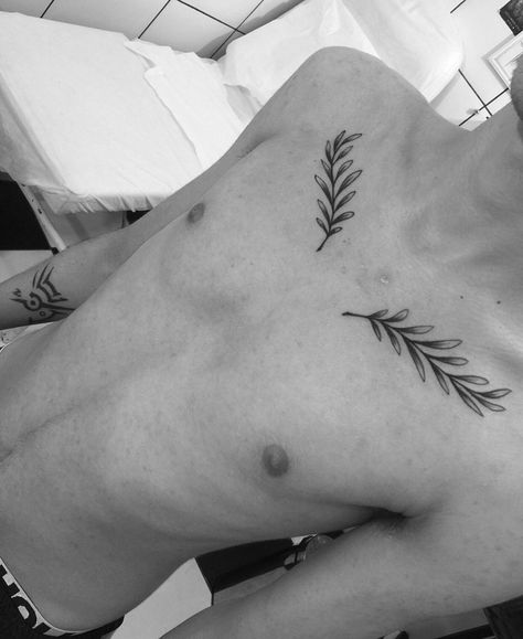 Laurel Wreath Tattoo, Wreath Tattoo, Simple Tattoos For Guys, Male Chest, Cross Tattoo For Men, Cross Tattoo, Tree Tattoo, Chest Tattoo, Simple Tattoos