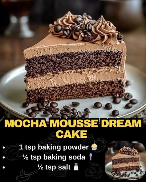 Mocha Mousse Dream Cake Mocha Cake Filling, Coffee Mouse Cake, Mocha Mousse Filling, Mocha Cake Decoration, Coffee Mousse Cake Recipe, Mocha Mousse Cake, Coffee Mousse Cake, Coffee Flavored Cake, Dark Chocolate Mousse Cake