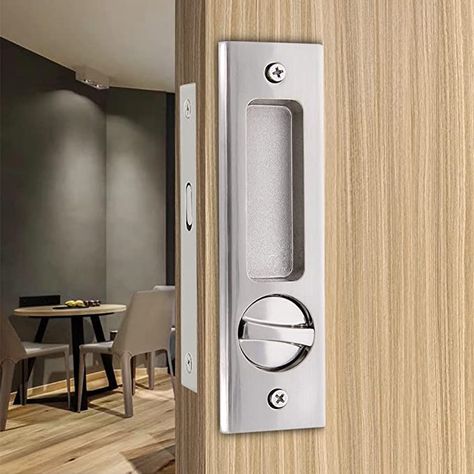 Sliding Barn Door Lock, Pocket Door Handles, Japanese Sliding Doors, Bathroom 2023, Bathroom Door Locks, Barn Door Lock, Barn Door Cabinet, Door Handle With Lock, Barn Door Locks