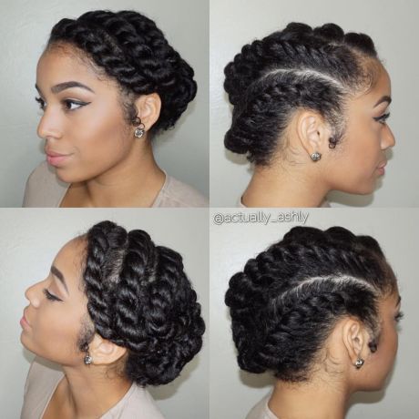 Asymmetrical Updo with Chunky Twist Braids Asymmetrical Updo, Natural Hair Haircuts, Halo Braids, Flat Twist Hairstyles, Cabello Afro Natural, Natural Twist, Natural Braided Hairstyles, Flat Twist Updo, Chunky Braids