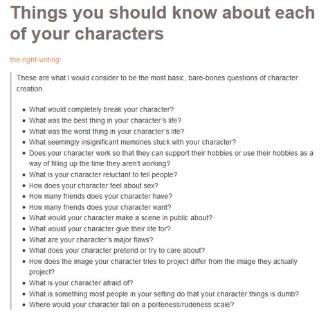 Things You Should Know About Each of Your Characters Things You Need To Know About Your Character, Enemies To Lovers Title Ideas, Enemies To Lovers Book Title Ideas, Types Of Main Characters, Things You Should Know About Your Character, Things You Should Know About Your Oc, Ethnicities For Characters, Things To Know About Your Character, Writers Help