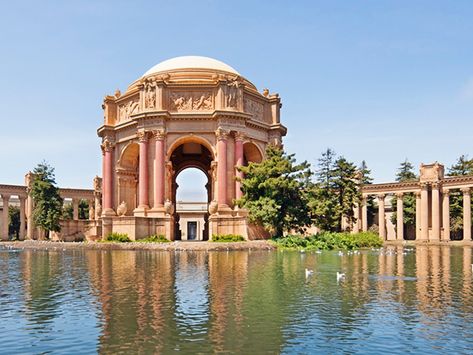 San Francisco Palace Of Fine Arts, Palace Of Fine Arts San Francisco Wedding, Palace Of Fine Arts San Francisco, San Francisco Rooftop, Beaux Arts Architecture, Traveling Destinations, Angle Dust, San Francisco Architecture, Trip List