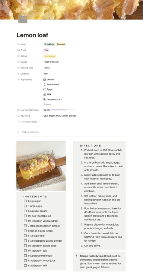 Notion Food Diary, Notion Grocery List, Notion Calorie Tracker, Notion Recipe Book, Notion Recipe Template, Recipe Tracker, Recipe Notion Template, Notion Recipes Page, Notion Food