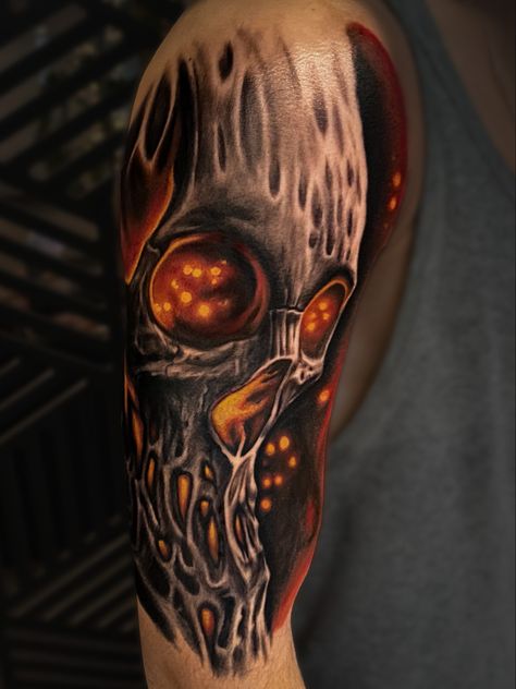 Glowing Skull Tattoo, Glowing Skull, Skull Art, I Tattoo, Skull Tattoo, Tattoos, Quick Saves, Art