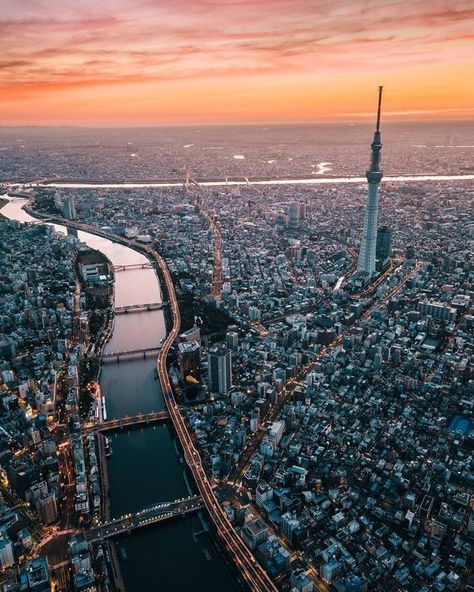 Tokyo Skytree, Tokyo City, Japan Culture, City Wallpaper, Concrete Jungle, Birds Eye View, City Aesthetic, Madrid Spain, City View