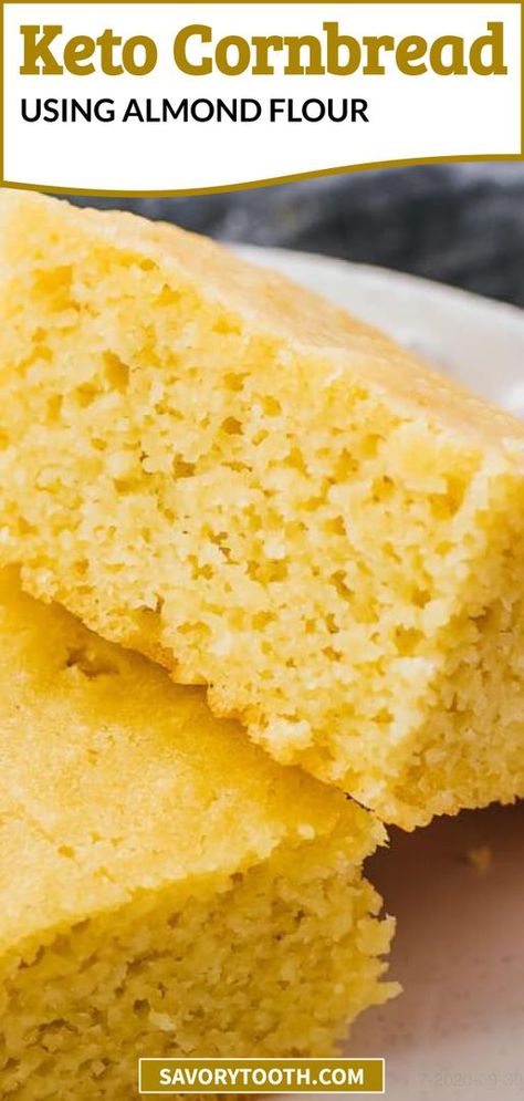 Sugar Free Desserts For Diabetics, Desserts For Diabetics, Low Carb Cornbread, Keto Cornbread, Easy Homemade Cornbread, Keto Board, Low Carb Low Fat Recipes, Postre Keto, Sugar Free Maple Syrup