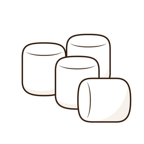 Marshmallow Doodle, Marshmallow Illustration, Marshmallow Logo, Marshmallow Cartoon, Marshmallow Clipart, Marshmallow Drawing, Cartoon Marshmallow, Recipe Book Design, Hand Drawings