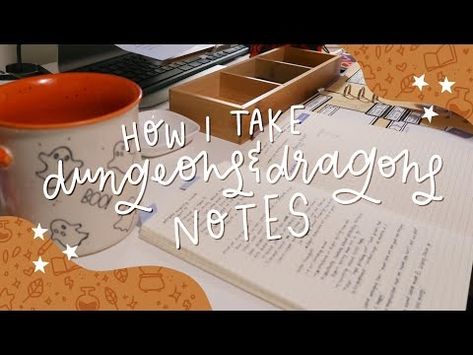 how I take my dungeons & dragons notes | advice & tips - YouTube Dnd Note Taking, Dnd Notes, How I Take Notes, Dnd Journal, Dungeons Dragons, Happy Fall, Note Taking, New Ideas, Dungeons And Dragons