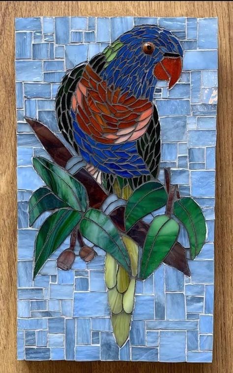 Mosaic Floors, Mosaic Art Supplies, Mosaic Portrait, Mosaic Birds, Australian Native Flowers, Mosaic Tile Art, Mosaic Artwork, Embroidery Flowers Pattern, Stained Glass Designs