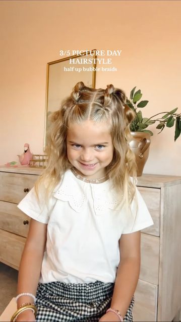 Spooky Morning, Designer Aesthetics, Spooky Fashion, Easy Toddler Hairstyles, Picture Day Hair, Girl Hairdos, Easy Little Girl Hairstyles, Girly Hairstyles, Girl Hair Dos