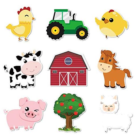 Kids Party Centerpieces, Farm Animals Preschool, Farm Animal Crafts, Farm Theme Birthday, Farm Animal Party, Farm Animals Theme, Farm Animals Birthday Party, Farm Themed Birthday Party, Farm Cake